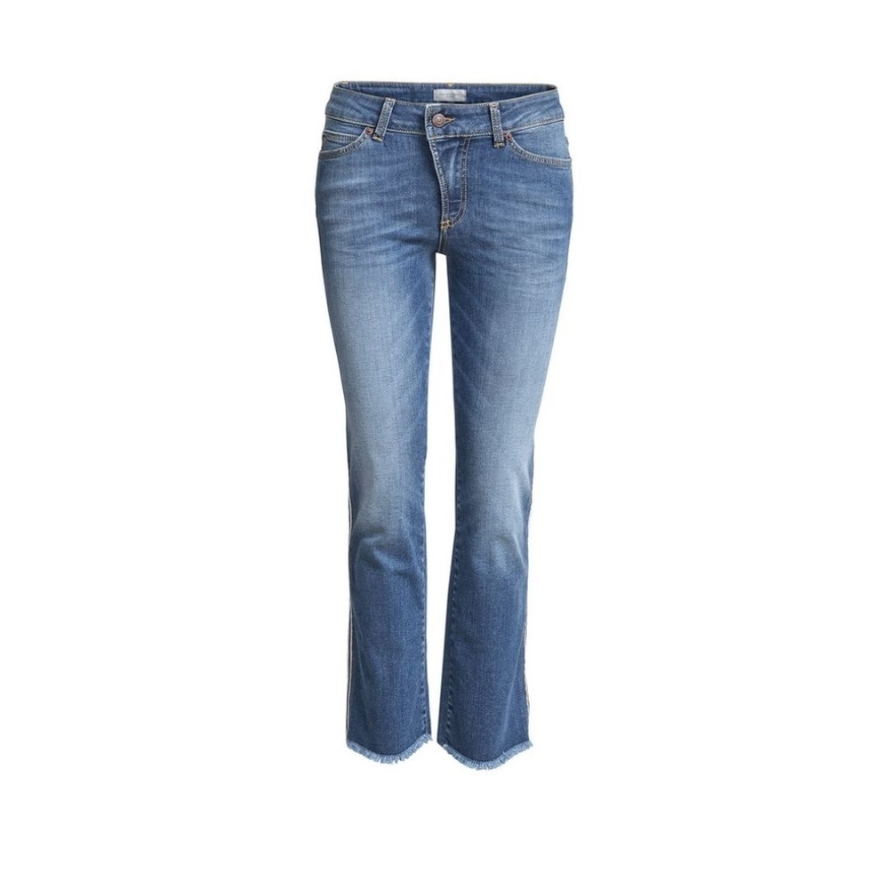 Hunkydory Distressed Cropped Mid-Rise Jeans Sz 31